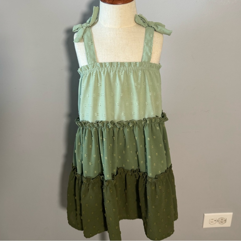 Green Tiered Dress